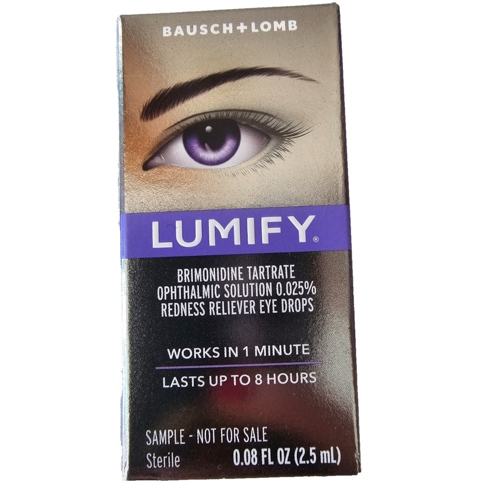 Bausch + Lomb Lumify Redness Reliever Eye Drops 0.08 oz 2.5 mL New Sterile